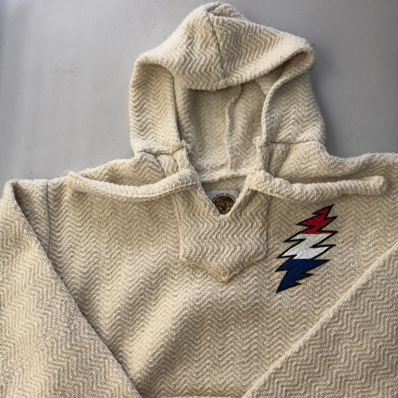 Earth Ragz Sweaters - Grateful Dead Earth Ragz Hooded Poncho